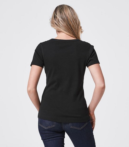 Organic Cotton 2x1 Ribbed T-Shirt