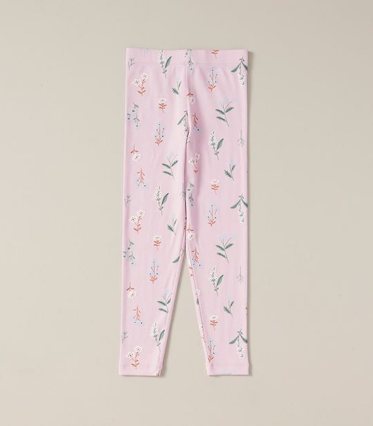 Organic Cotton Floral Ribbed Pyjama Set 3 of 6
