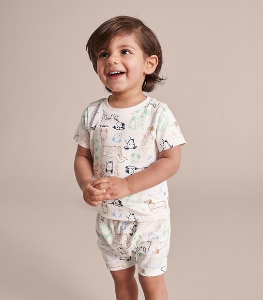 Baby Organic Cotton Dog Pyjama Set