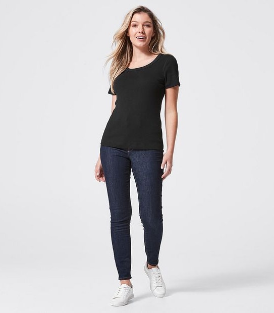 Organic Cotton 2x1 Ribbed T-Shirt