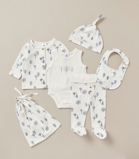 5 Piece Baby Organic Cotton Gift Set 1 of 5