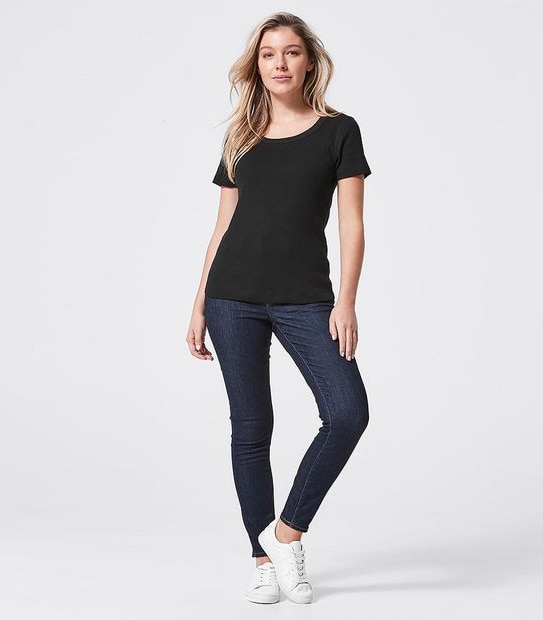 Organic Cotton 2x1 Ribbed T-Shirt