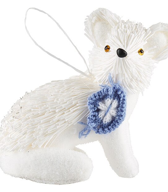 Beach House White Fox Decoration