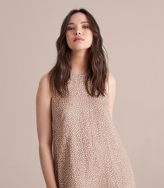 Preview Linen Blend Tiered Maxi Dress