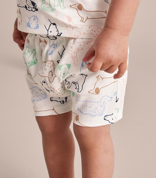 Baby Organic Cotton Dog Pyjama Set