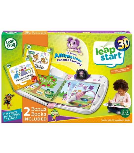LeapFrog Leap Start 3D with 2 Books Bundle - Pink