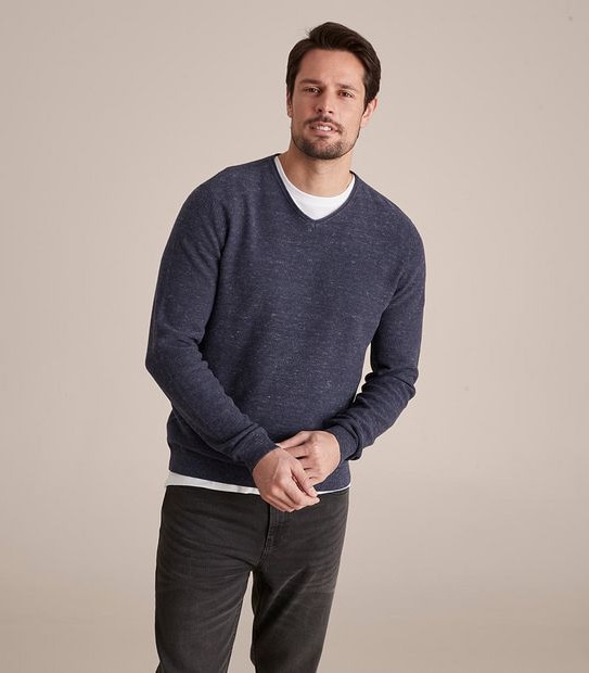 Lightweight V-Neck Knit Jumper