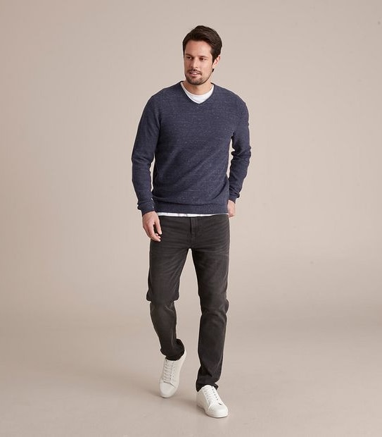 Lightweight V-Neck Knit Jumper
