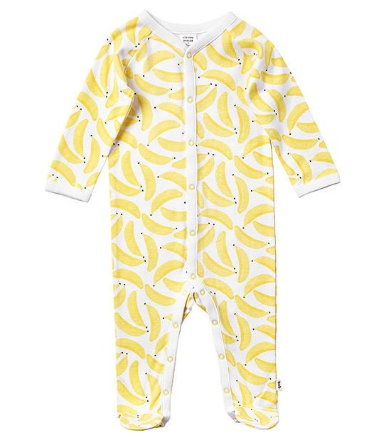 Baby Banana Print Coverall