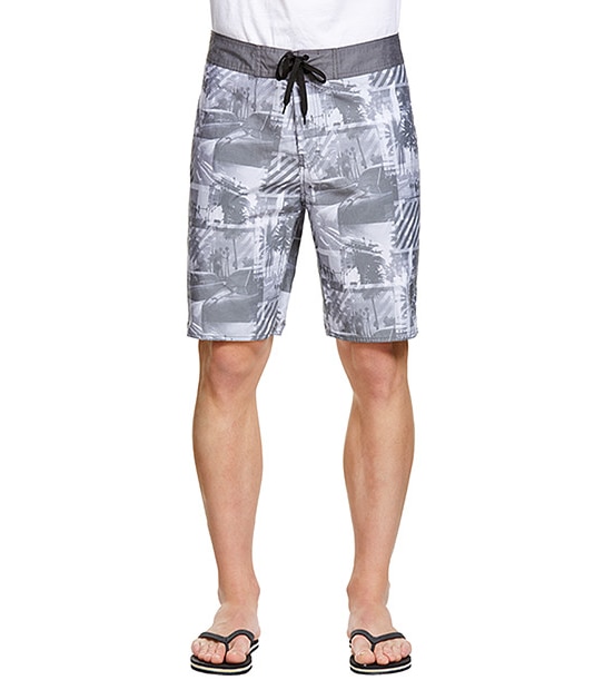 Men's Photo Printed Boardshorts - Multi