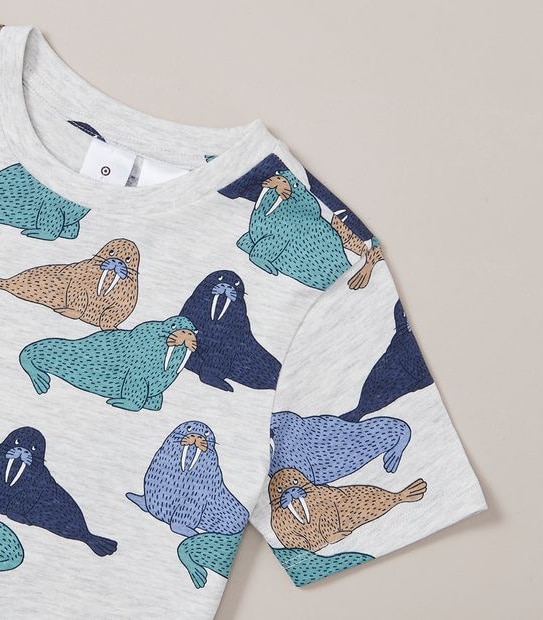 Organic Cotton Walrus Pyjama Set