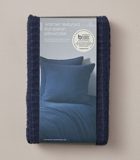 Warner Textured European Pillowcase