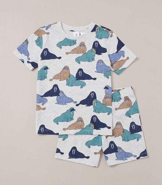 Organic Cotton Walrus Pyjama Set