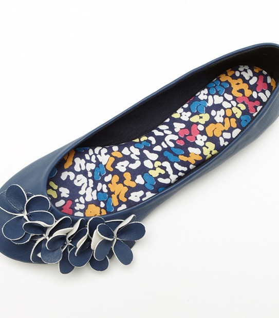 Tasty Floral Trim Ballet Flats