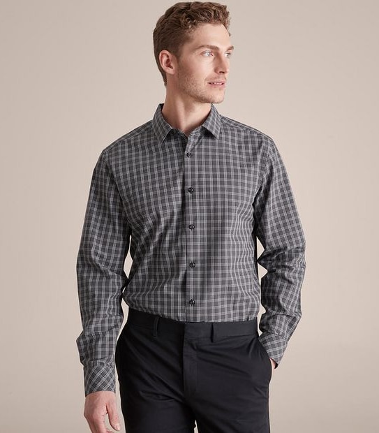 Preview Long Sleeve Check Business Shirt