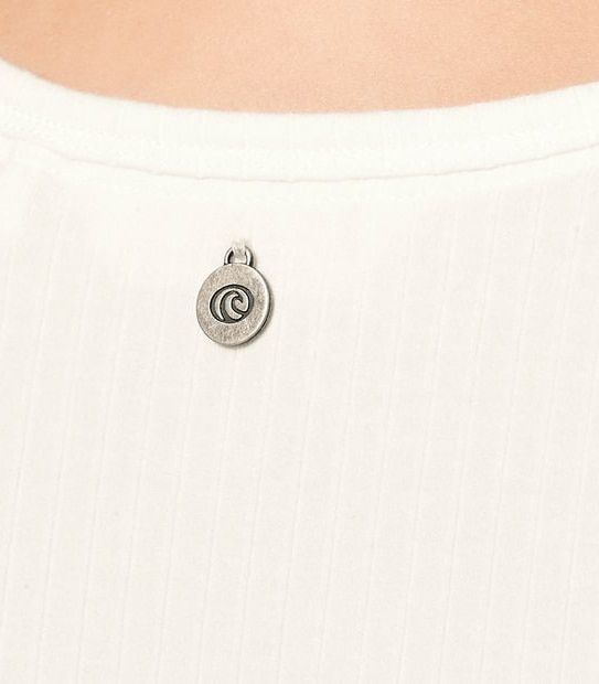 Piping Hot Scooped Tank Top - White