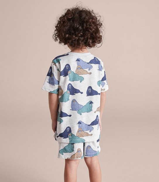 Organic Cotton Walrus Pyjama Set