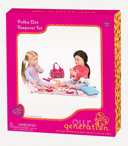 Our Generation Polka Dot Sleepover Set