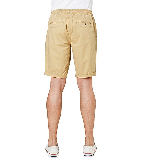 Men's Elastic Waist Byron Shorts - Tan