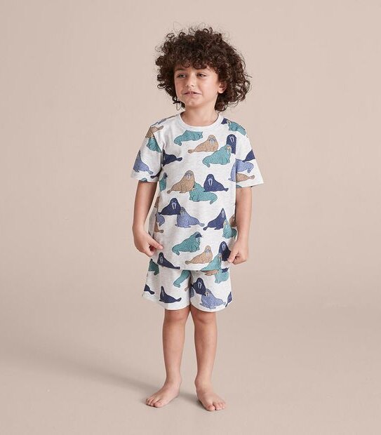 Organic Cotton Walrus Pyjama Set