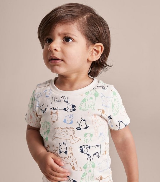 Baby Organic Cotton Dog Pyjama Set