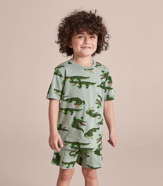 Organic Cotton Alligator Pyjama Set