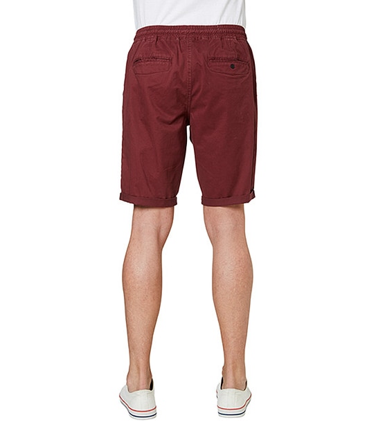 Men's Elastic Waist Byron Shorts - Red