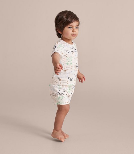 Baby Organic Cotton Dog Pyjama Set