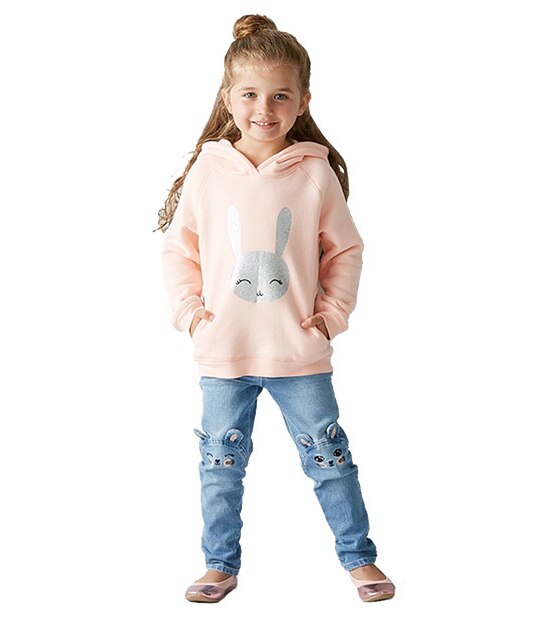 Bunny Knee Blue Denim Jeans