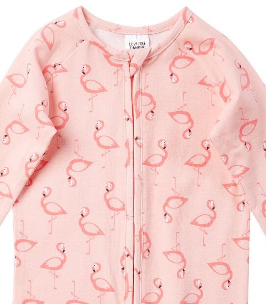 Baby Flamingo Print Coverall 3 of 3