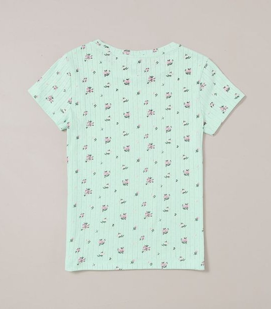 Pointelle Floral Cotton Pyjama Set