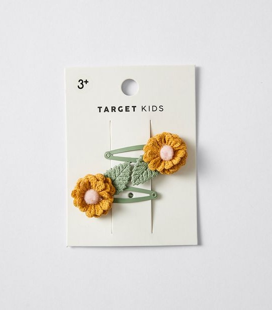 Kids Flower Hairclips 2 Pack