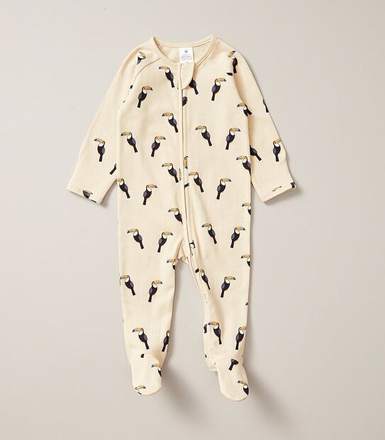 Baby Organic Cotton Print Coverall 4 of 5