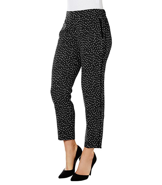 Tailored Soft Jogger Pants - Black Print