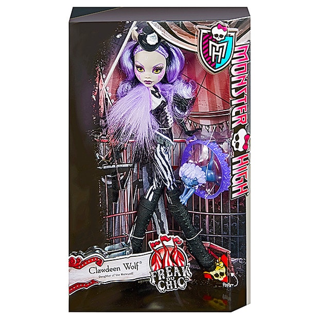 Monster High Freak Du Chic Noir Doll Clawdeen Wolf 