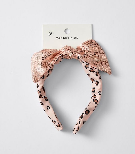 Kids Leopard Sequin Headband