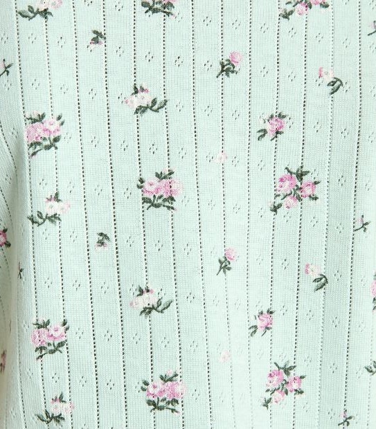 Pointelle Floral Cotton Pyjama Set