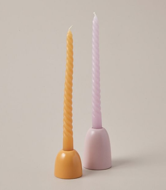 Gifting Tapered Candles And Holder Set