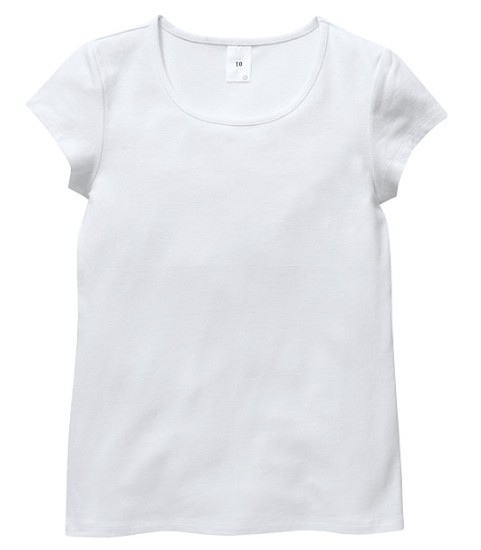 Girls' Basic Tee - White