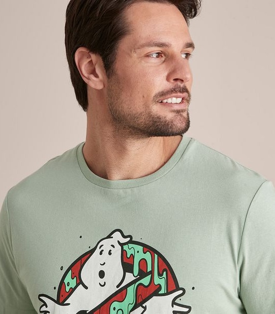 Mens Ghostbusters Family Matching Cotton Glow In The Dark Pyjama Set