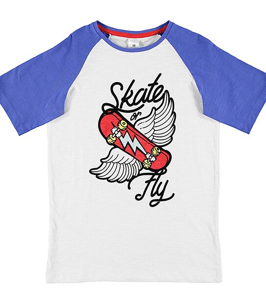 Boys' Short Sleeve Skate Or Fly T-Shirt