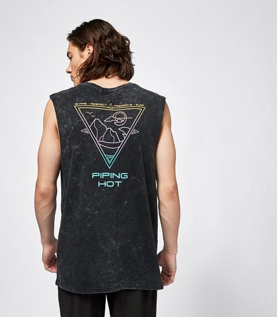 Piping Hot Printed Muscle Tank