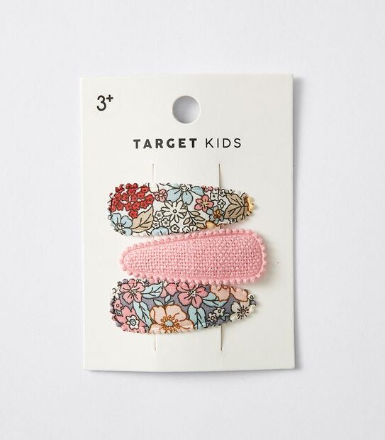 Kids Floral Hairclips 3 Pack