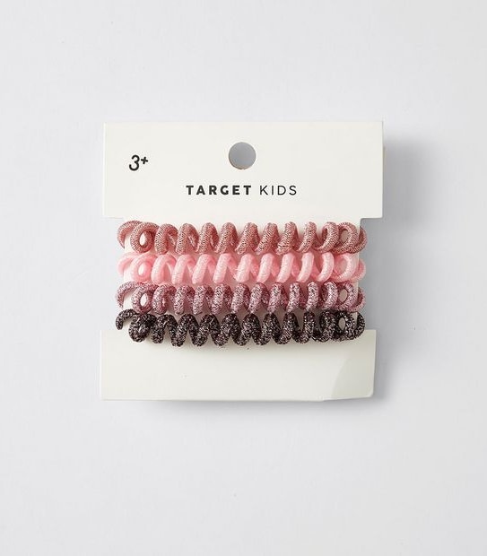 Kids Coil Hair Ties 4 Pack