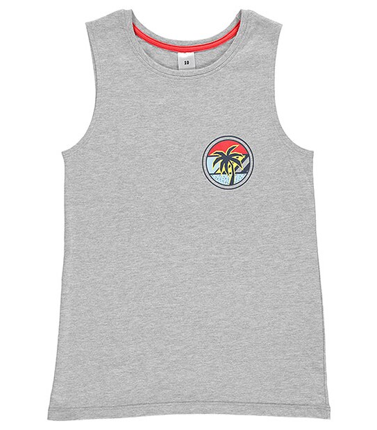 Boys' Palm Print Muscle Top
