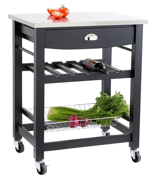 Kitchen Trolley With Stainless Steel Top