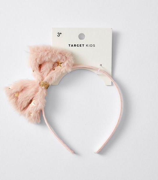 Kids Faux Fur Bow Headband