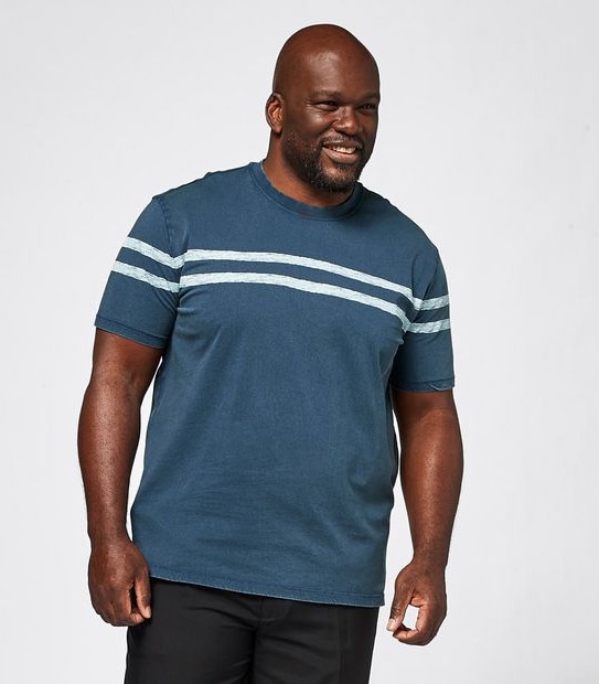 Mr Big Slate Stripe T-Shirt