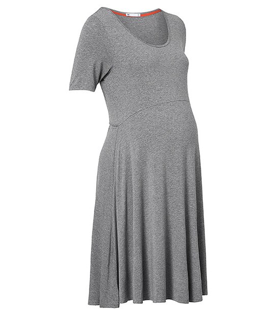 Maternity Skater Dress - Grey Marle