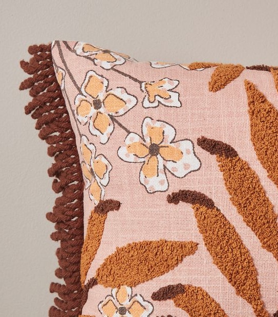 Alexandra Calthorpe Sun Orchid Tufted Cushion